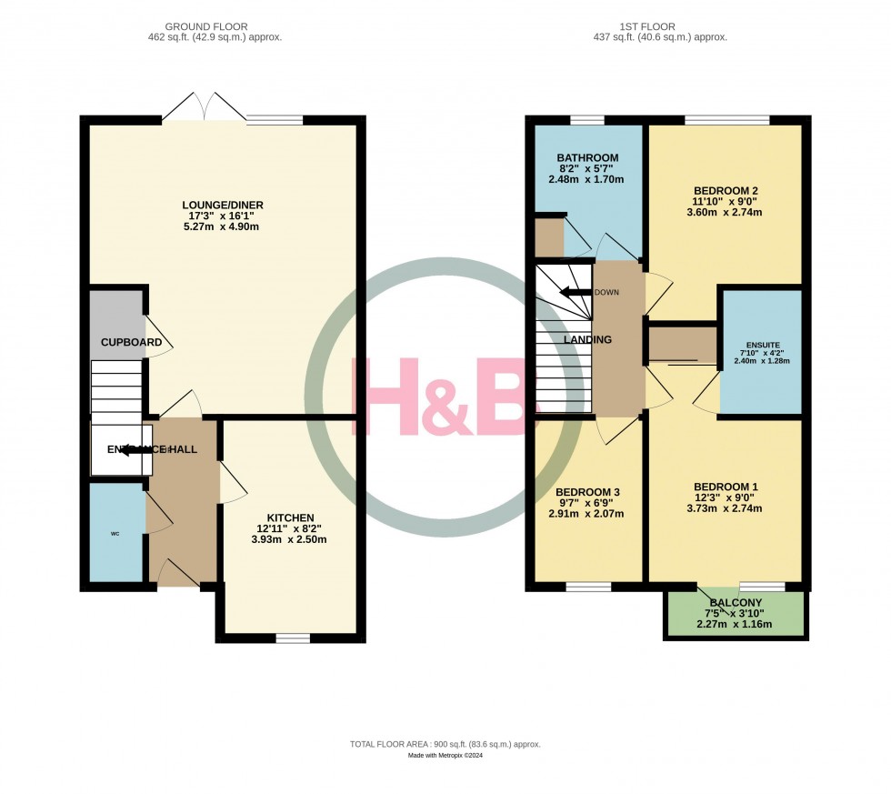 Floorplan for Magpie Road, Newhall
