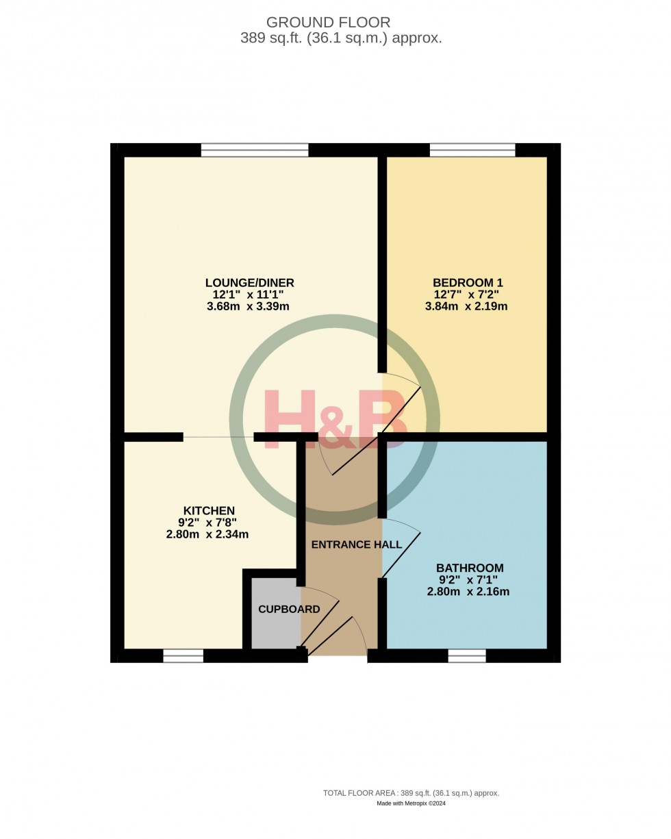 Floorplan for Mercers, Harlow