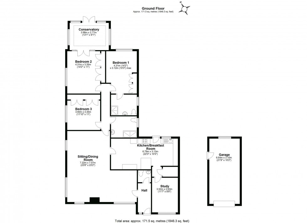 Floorplan for Perryfield, Matching Green