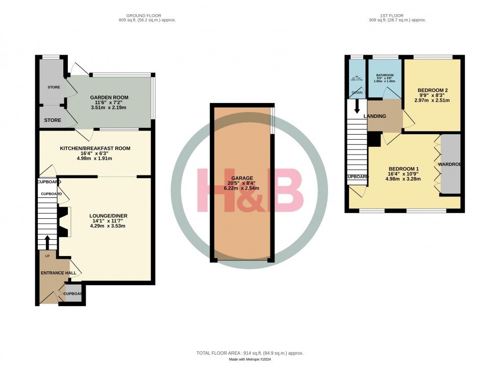 Floorplan for Primley Lane, Sheering