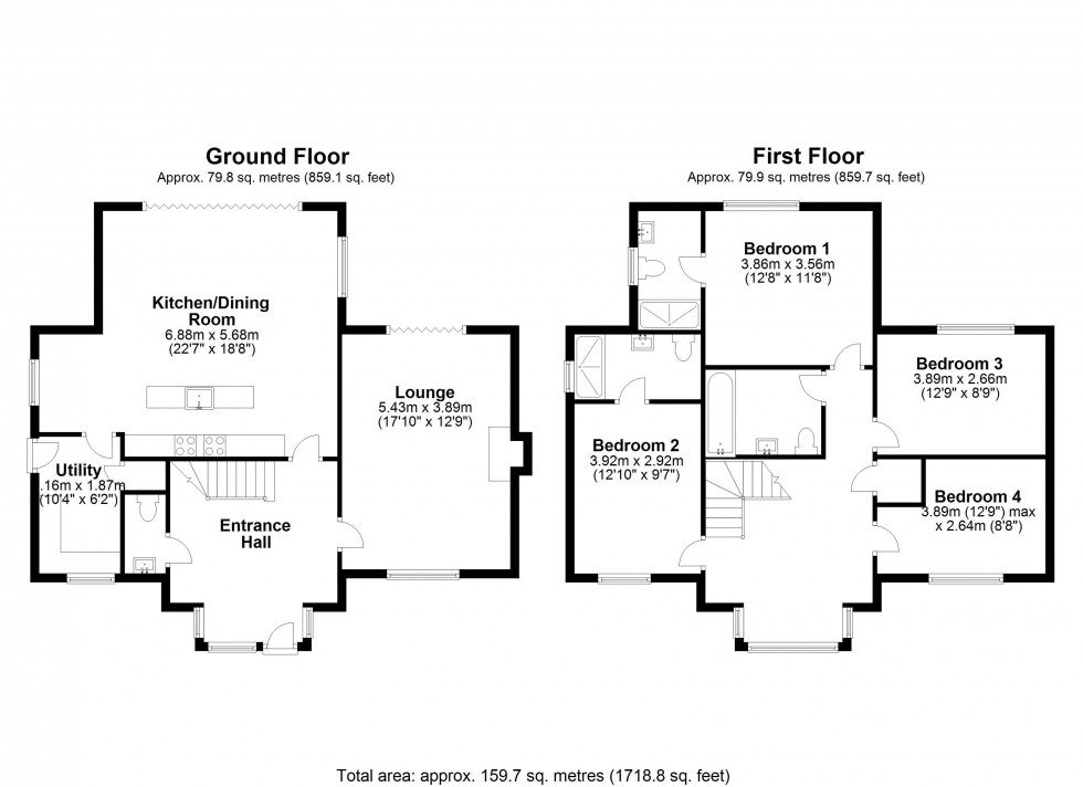 Floorplan for Woodlands Grove, Stapleford Abbotts