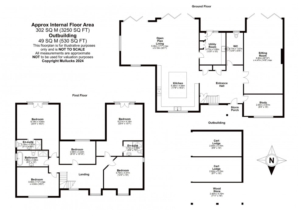 Floorplan for Hamlet Hill, Roydon