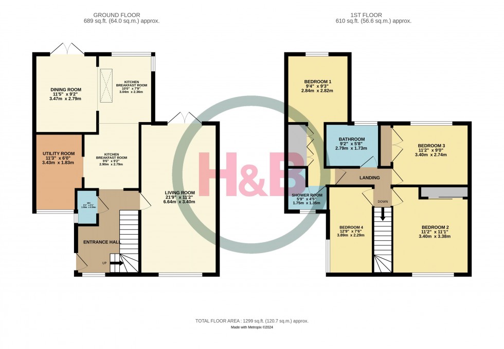 Floorplan for The Chantry, Harlow