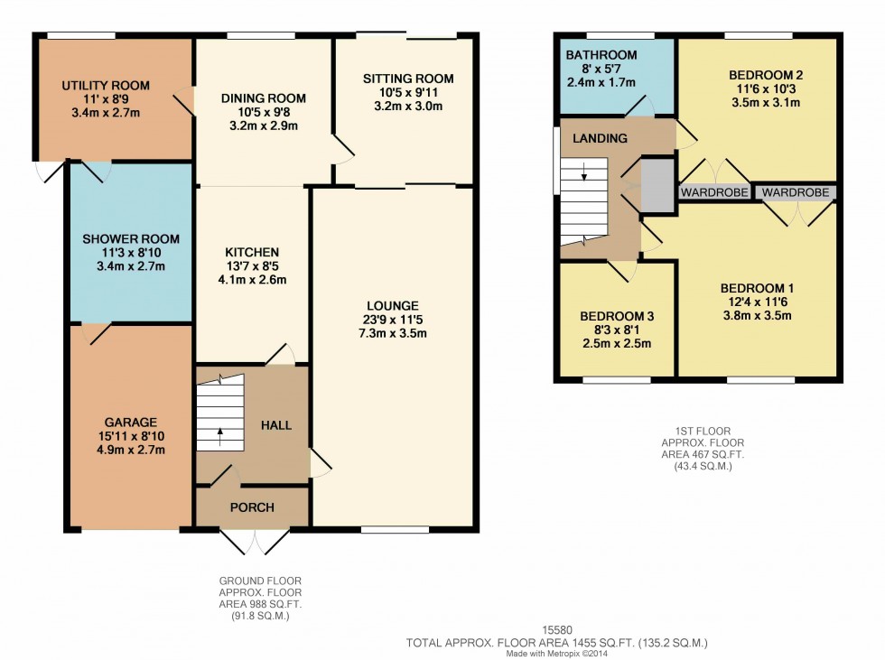 Floorplan for Felmongers, Harlow, Essex