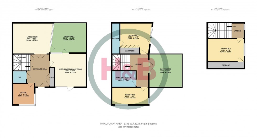 Floorplan for Clay Lane, Newhall